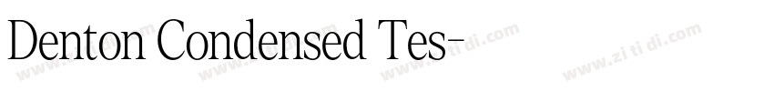 Denton Condensed Tes字体转换